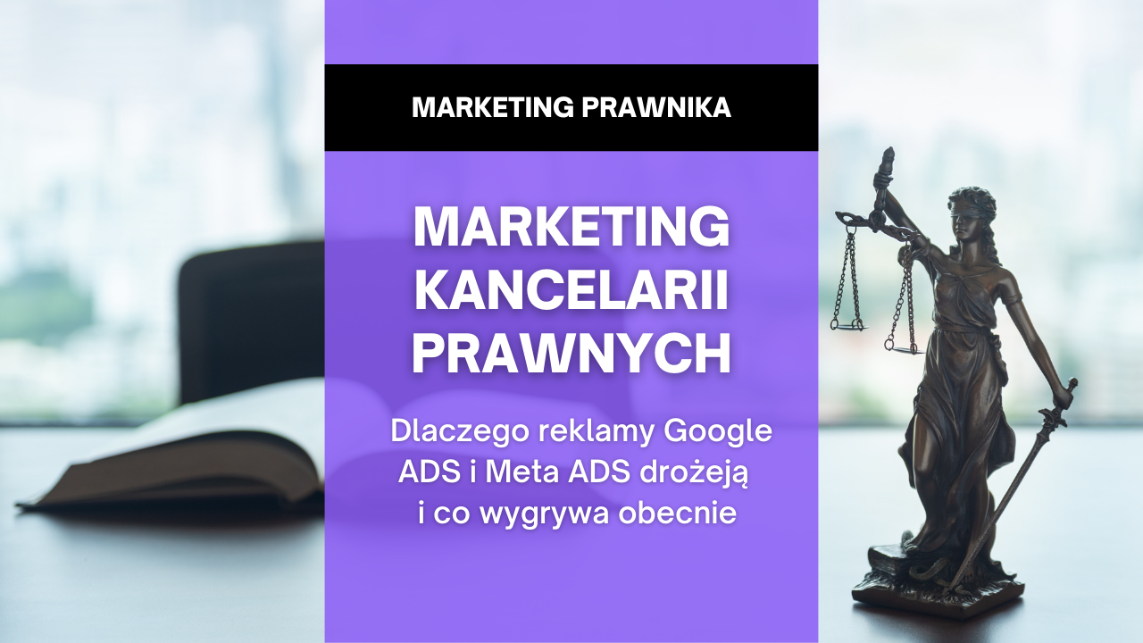 Marketing kancelarii prawnych - dlaczego reklamy Google ADS i Meta ADS drożeją i co wygrywa obecnie